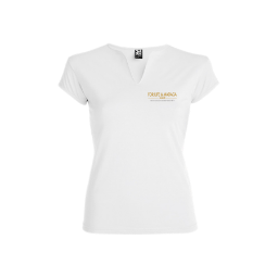 Show details for LADY T-SHIRT WITH FL&M LOGO Image of LADY T-SHIRT WITH FL&M LOGO