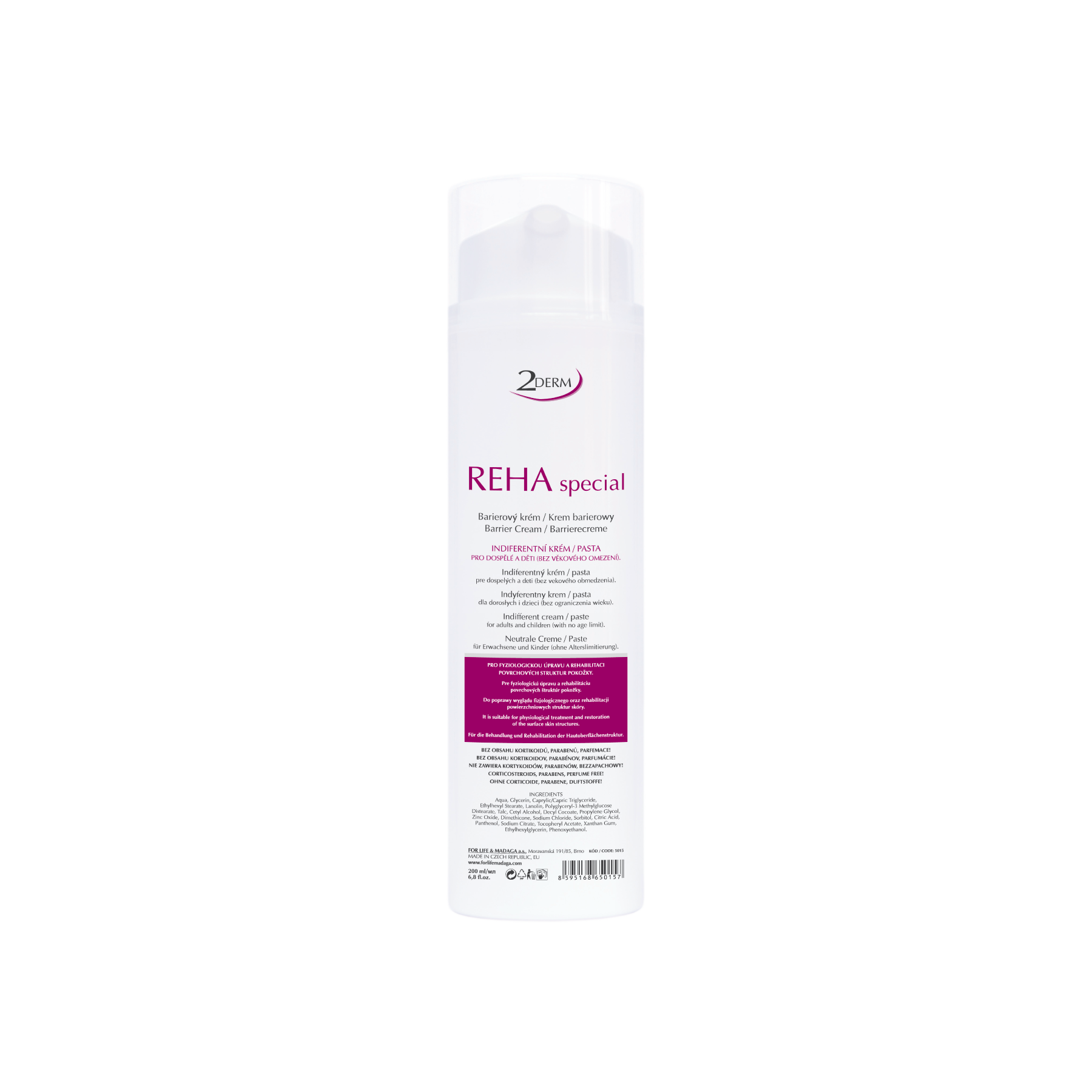 Obrázek z 2DERM REHA Special - Barierový krém 200 ml 